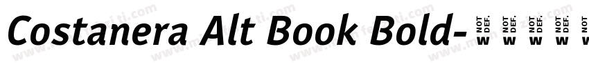 Costanera Alt Book Bold字体转换